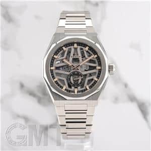 ZENITH ゼニス デファイ デイト 回転ベゼル 腕時計 シルバー メンズ 新品)ZENITH ゼニス デファイ スカイライン スケルトン 03.9300