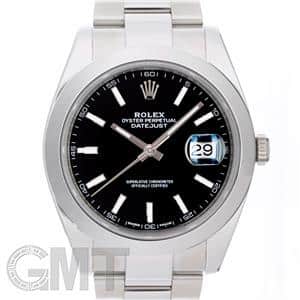 ROLEX ロレックス デイトジャスト 41 126300 ブラック オイスターブレスレット メイン