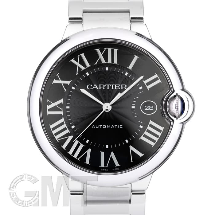 CARTIER カルティエ ウォッチ バロンブルーLM 時計 W6920042 腕時計_x000D_
 ステンレススチール ブラック 自動巻き メンズ【中古】 新品)CARTIER カルティエ バロンブルー LM W6920042（商品ID