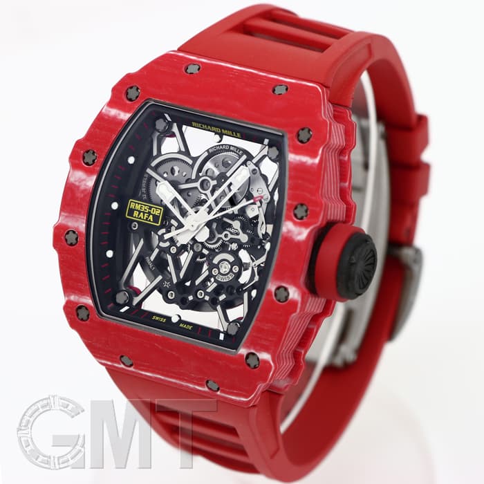 リシャールミル RICHARD MILLE 25 L 用 ラバーベルト レッド