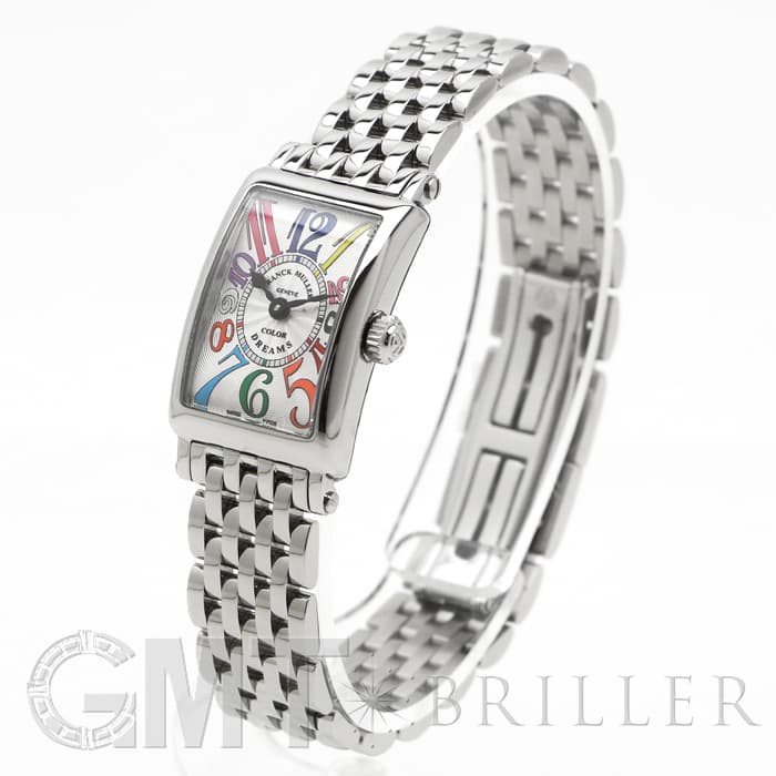 国内正規品 電池交換済 FRANCK MULLER フランクミュラー ロングアイランド カラードリーム 952QZ COL DRM 白 ホワイト ギョーシェ SS ステンレス レディース クォーツ【6ヶ月保証】【中古】【腕時計】 新品)FRANCK MULLER フランク・ミュラー ロングアイランド ピンク