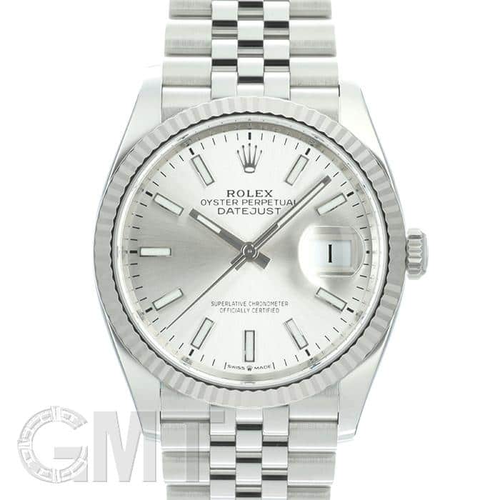 ロレックスのレディースモデル（デイトジャスト）用のジュビリーブレスの余りコマ 中古)ROLEX ロレックス デイトジャスト 36 126234 シルバー ジュビリー