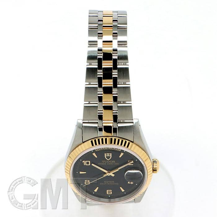 中古)TUDOR チューダー プリンス デイトデイ ブラック アラビア 76213