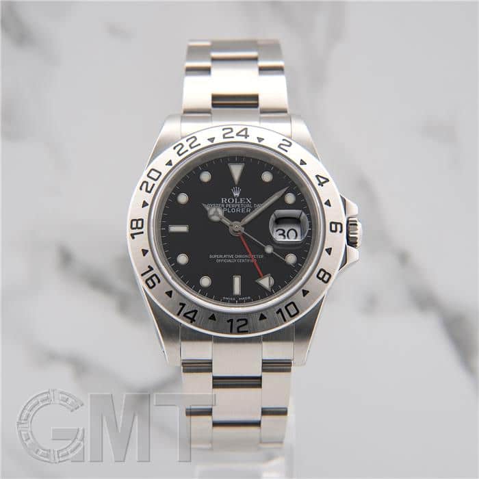 ROLEX 16570 エクスプローラーⅡ ベゼル　中古 中古)ROLEX ロレックス エクスプローラー II 16570 ブラック