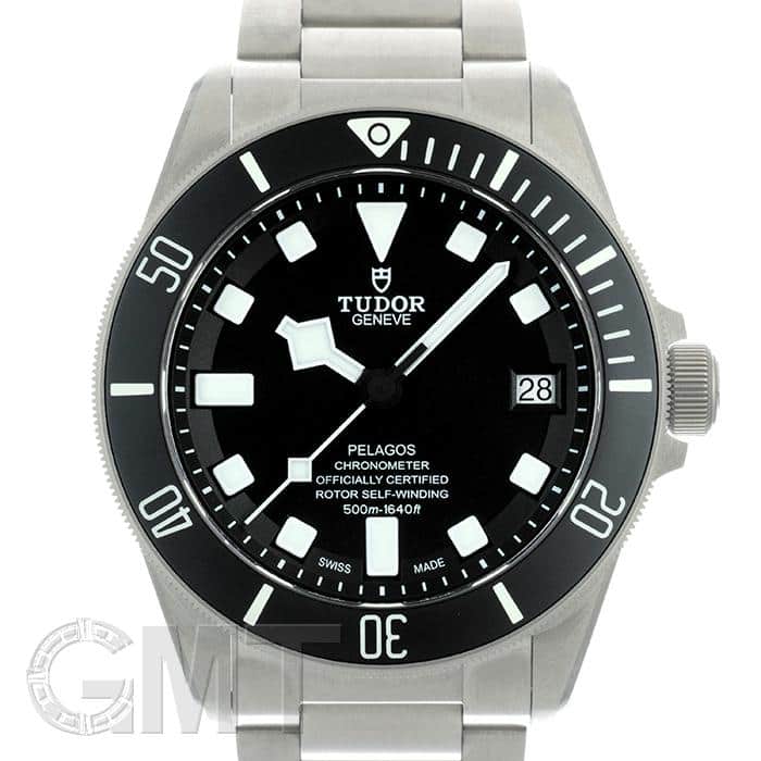 チュードル TUDOR 25600TN ぺラゴス デイト 自動巻き 新品)TUDOR チューダー ぺラゴス ブラック チタンブレス 25600TN