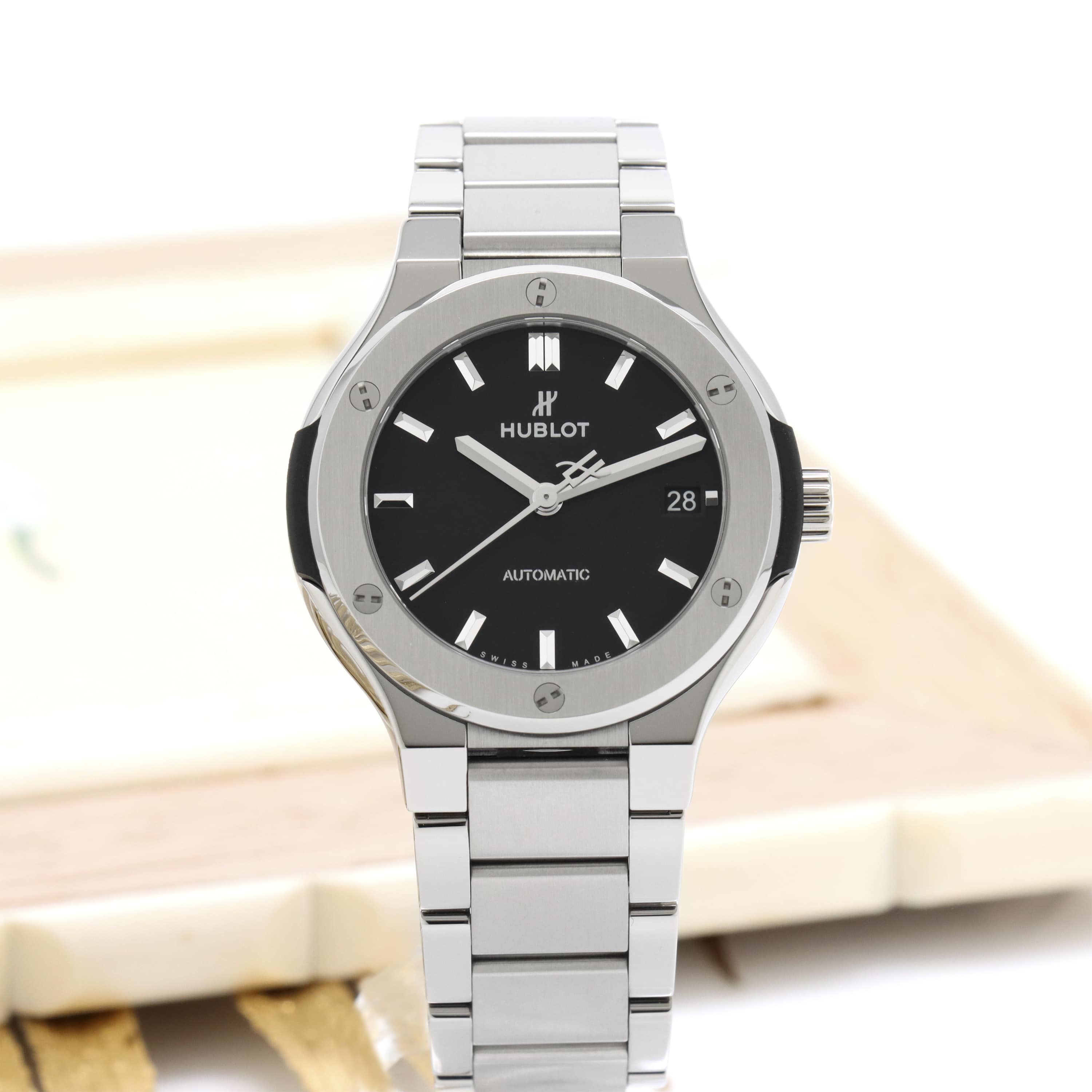 新品)HUBLOT ウブロ クラシック フュージョン チタニウム ブレスレット