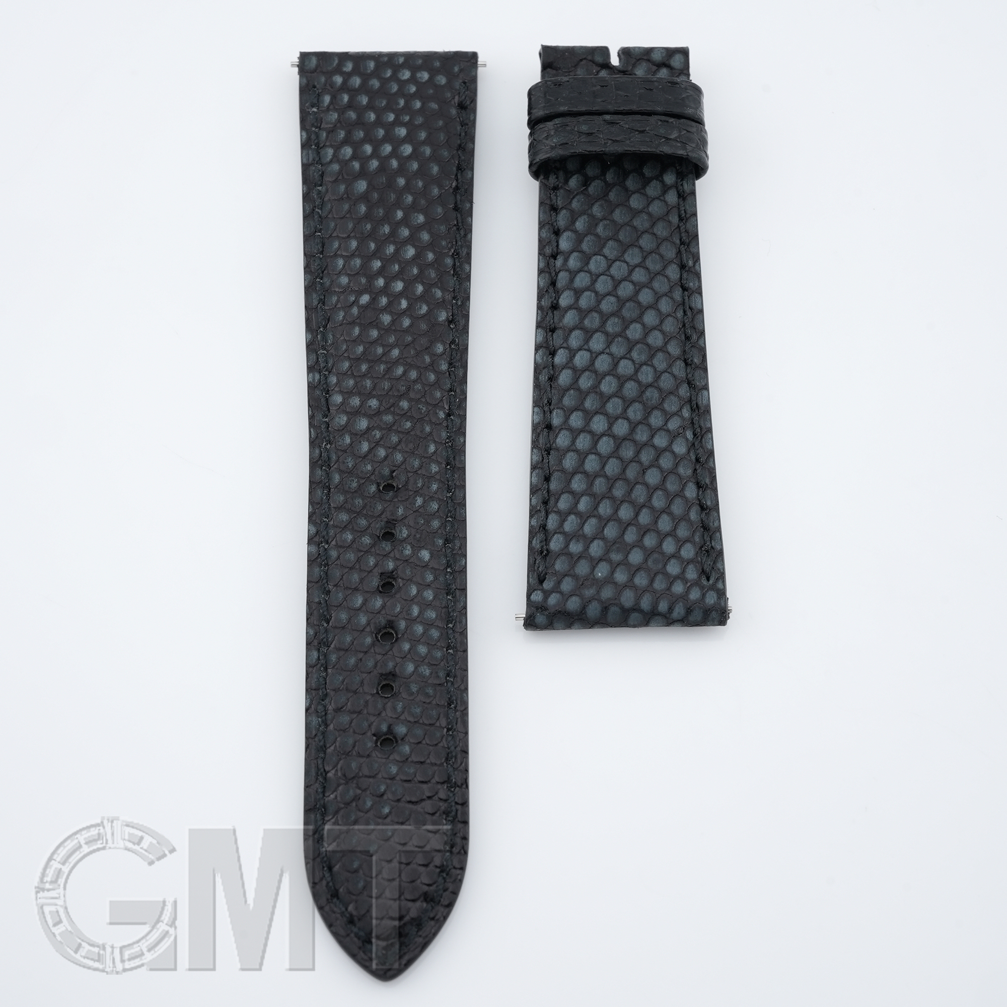 Camille Fournet カミーユフォルネ クロコ 腕時計ベルト 黒 新品)CAMILLE FOURNET カミーユ・フォルネ リザード ヌバック