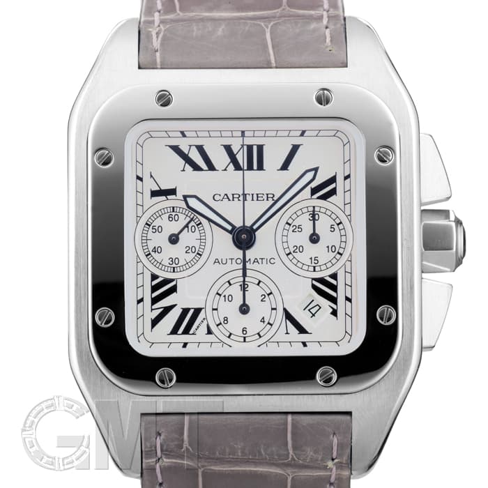 中古)CARTIER カルティエ サントス 100 クロノグラフ W20090X8（商品ID