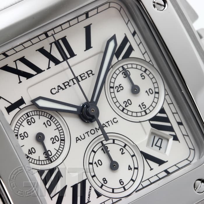 中古)CARTIER カルティエ サントス 100 クロノグラフ W20090X8（商品ID