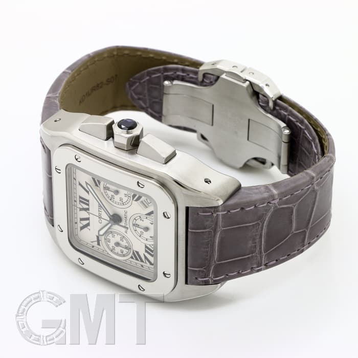 中古)CARTIER カルティエ サントス 100 クロノグラフ W20090X8（商品ID