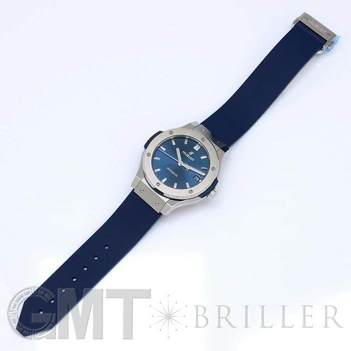 中古 ウブロ HUBLOT 565.NX.7170.RX ブルー ユニセックス 腕時計 HUBLOT ウブロ クラシック・フュージョン ブルーチタニウム 565.NX