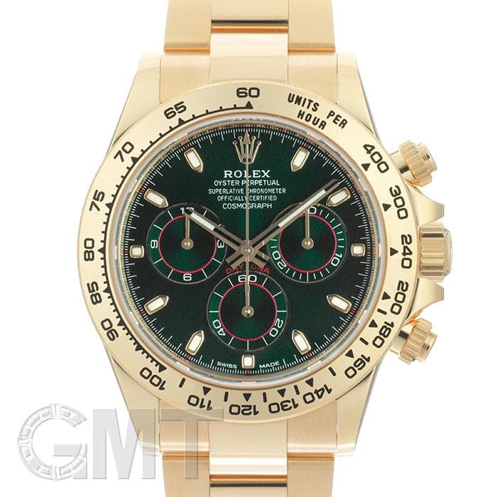 中古)ROLEX ロレックス デイトナ 116508 グリーン【未使用品/裏蓋