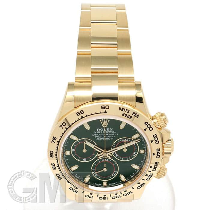 中古)ROLEX ロレックス デイトナ 116508 グリーン【未使用品/裏蓋
