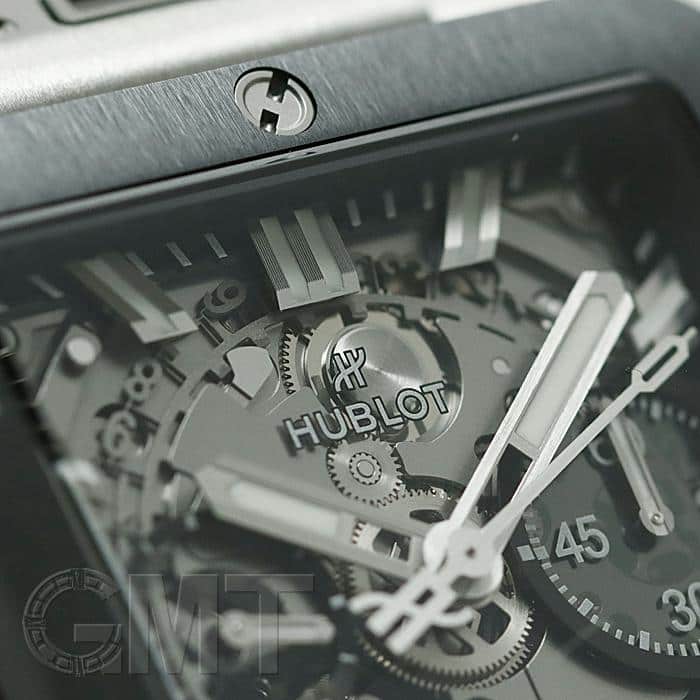 新品)HUBLOT ウブロ スクエア・バン ウニコ チタニウム セラミック 821