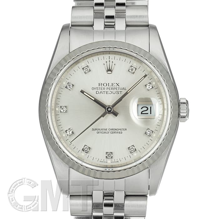 中古)ROLEX ロレックス デイトジャスト 16234G シルバー（商品ID