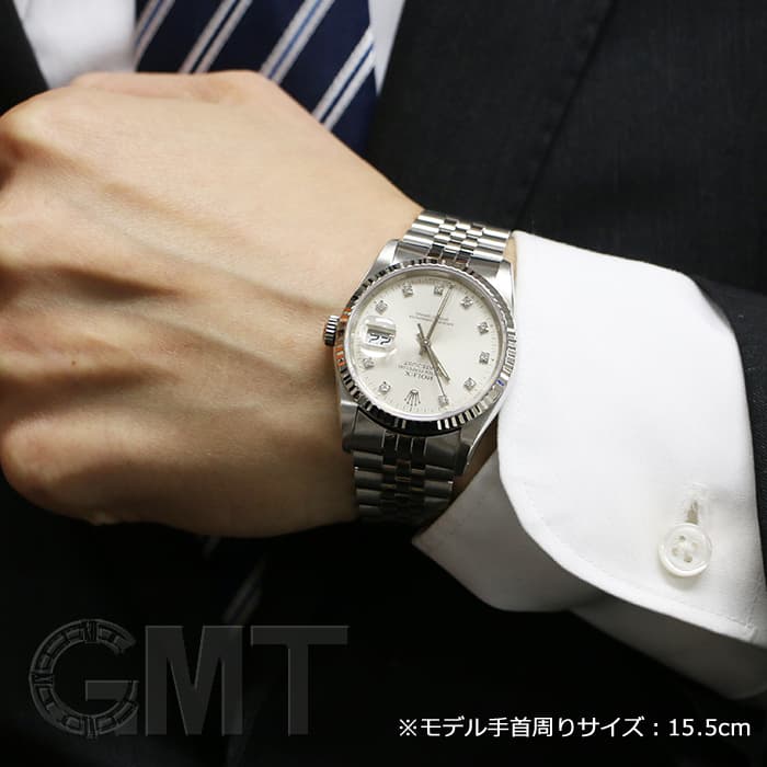 中古)ROLEX ロレックス デイトジャスト 16234G シルバー（商品ID