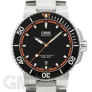 ORIS オリス アクイス デイト ブラック/オレンジ 733 7653 4128M メイン