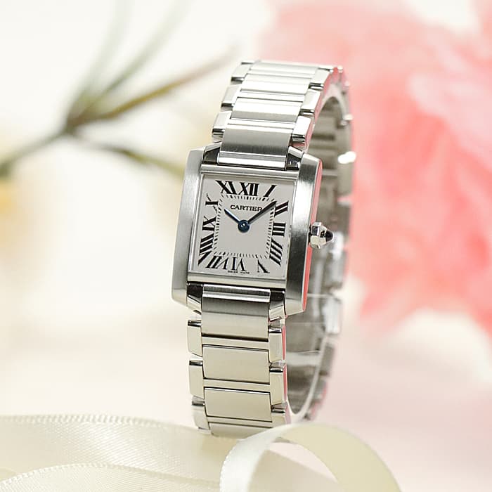 中古)CARTIER カルティエ タンク フランセーズ SM W51008Q3（商品ID