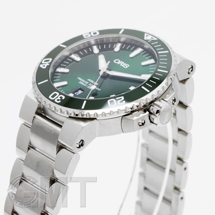 オイドン 新品)ORIS オリス アクイス デイト グリーン 733 7730 4157 M（商品ID