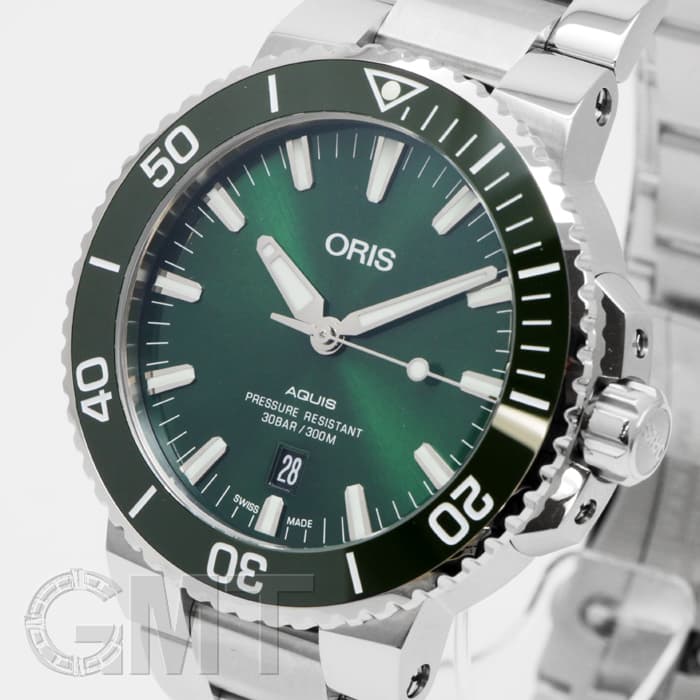 新品)ORIS オリス アクイス デイト グリーン 733 7730 4157 M（商品ID