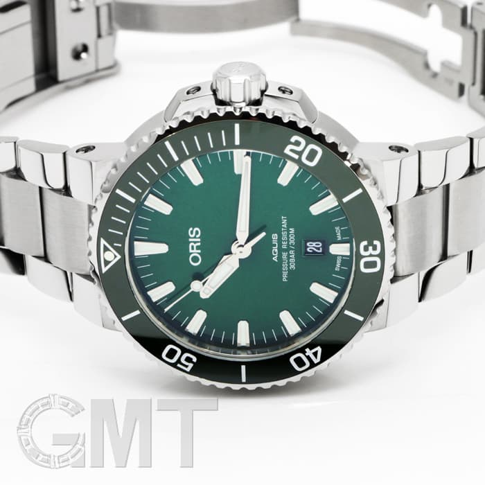 新品)ORIS オリス アクイス デイト グリーン 733 7730 4157 M（商品ID