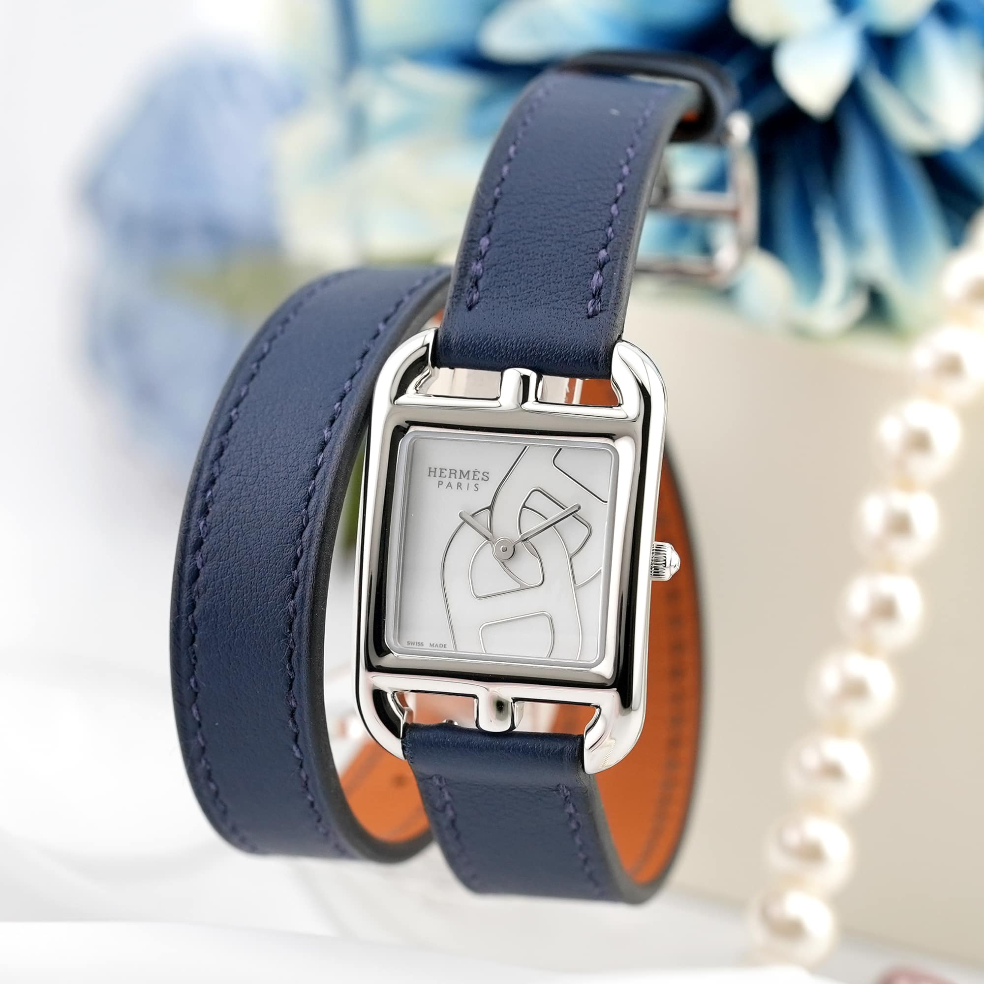 中古)HERMES エルメス ケープコッド PM 31mm ドゥブルトゥール CC1.310