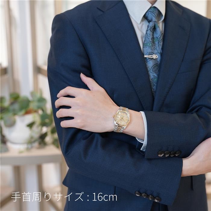 金色の　新品 中古)ROLEX ロレックス デイトジャスト 16013 シャンパンタペストリー