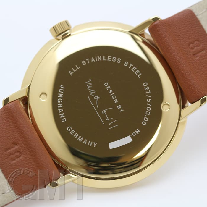 ほぼ新品★027 3004 46 ユンハンス マックスビル ハンドワインド マックス・ビル ノベルティー付き！ユンハンス JUNGHANS