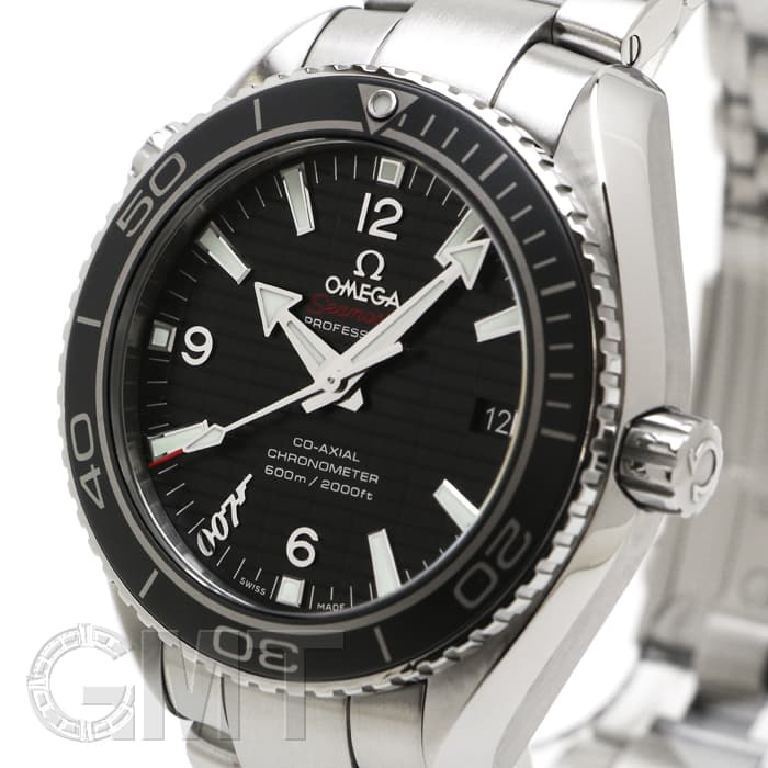 中古 オメガ OMEGA 232.30.46.21.01.002 ブラック メンズ 腕時計 中古)OMEGA オメガ シーマスター プラネットオーシャン 007限定 232.30