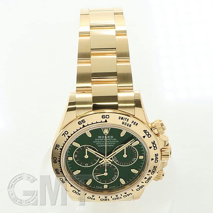 ロレックス デイトナ 金×グリーン ノベルティ 掛け時計 公式