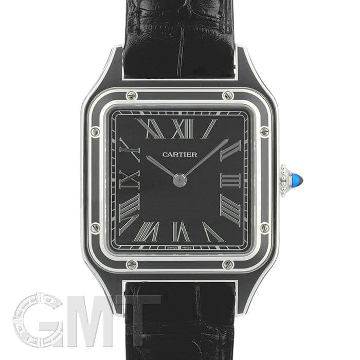 中古)CARTIER カルティエ サントス デュモン LM WSSA0046 ブラック