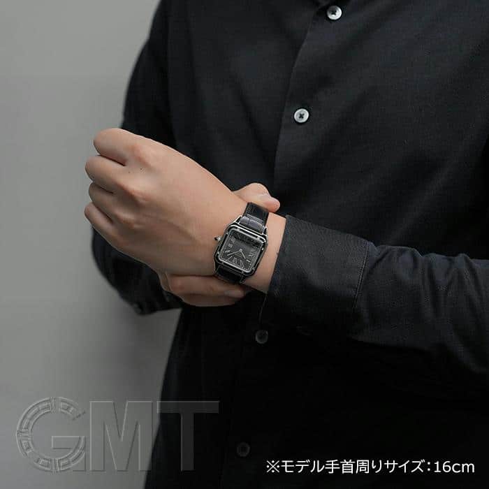 中古)CARTIER カルティエ サントス デュモン LM WSSA0046 ブラック