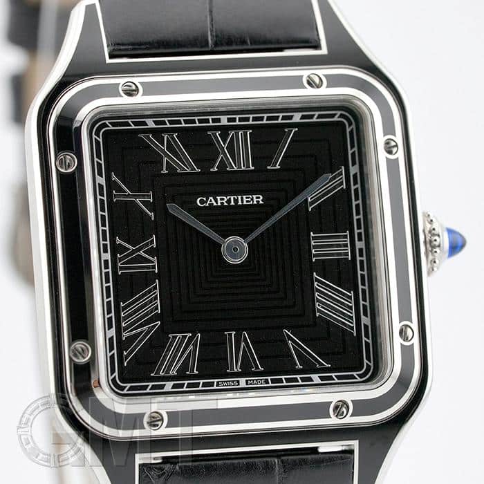中古)CARTIER カルティエ サントス デュモン LM WSSA0046 ブラック