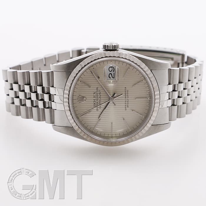 中古)ROLEX ロレックス デイトジャスト 16234 シルバー タペストリー