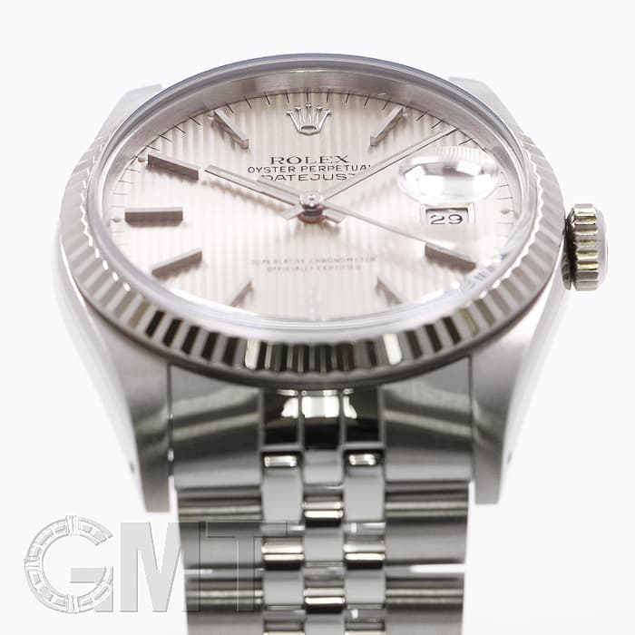 中古)ROLEX ロレックス デイトジャスト 16234 シルバー タペストリー