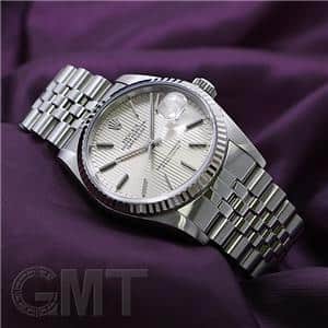 中古)ROLEX ロレックス デイトジャスト 16234 シルバー タペストリー