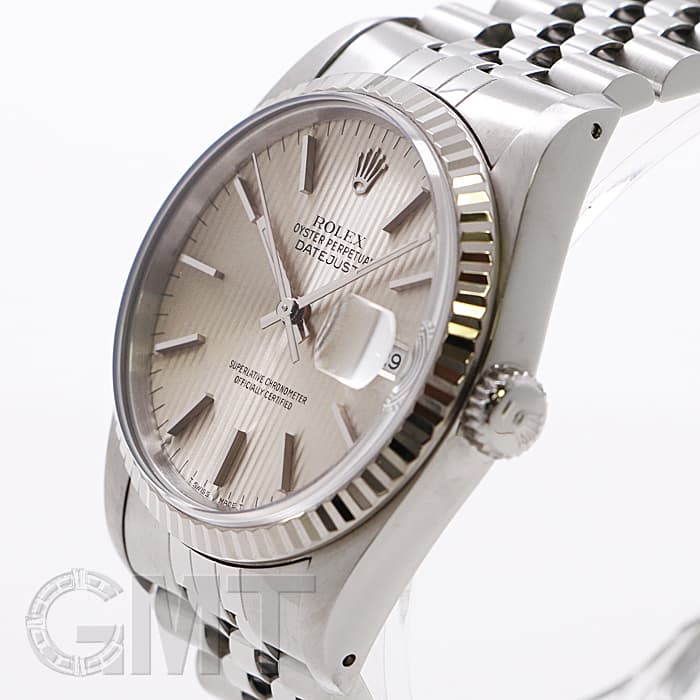 ROLEX ロレックスデイトジャスト壁掛け時計　ホワイト×シルバー　新品未使用 中古)ROLEX ロレックス デイトジャスト 16234 シルバー タペストリー