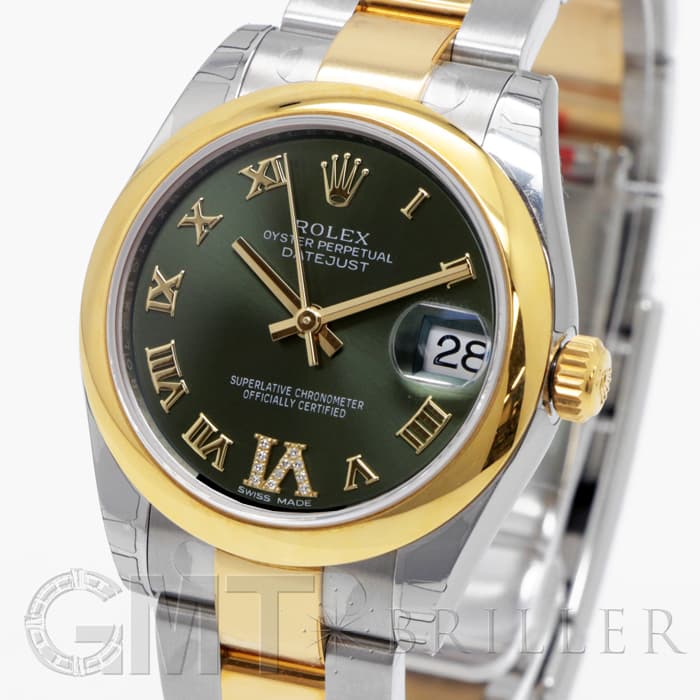 新品)ROLEX ロレックス デイトジャスト 178243 グリーンローマ VI