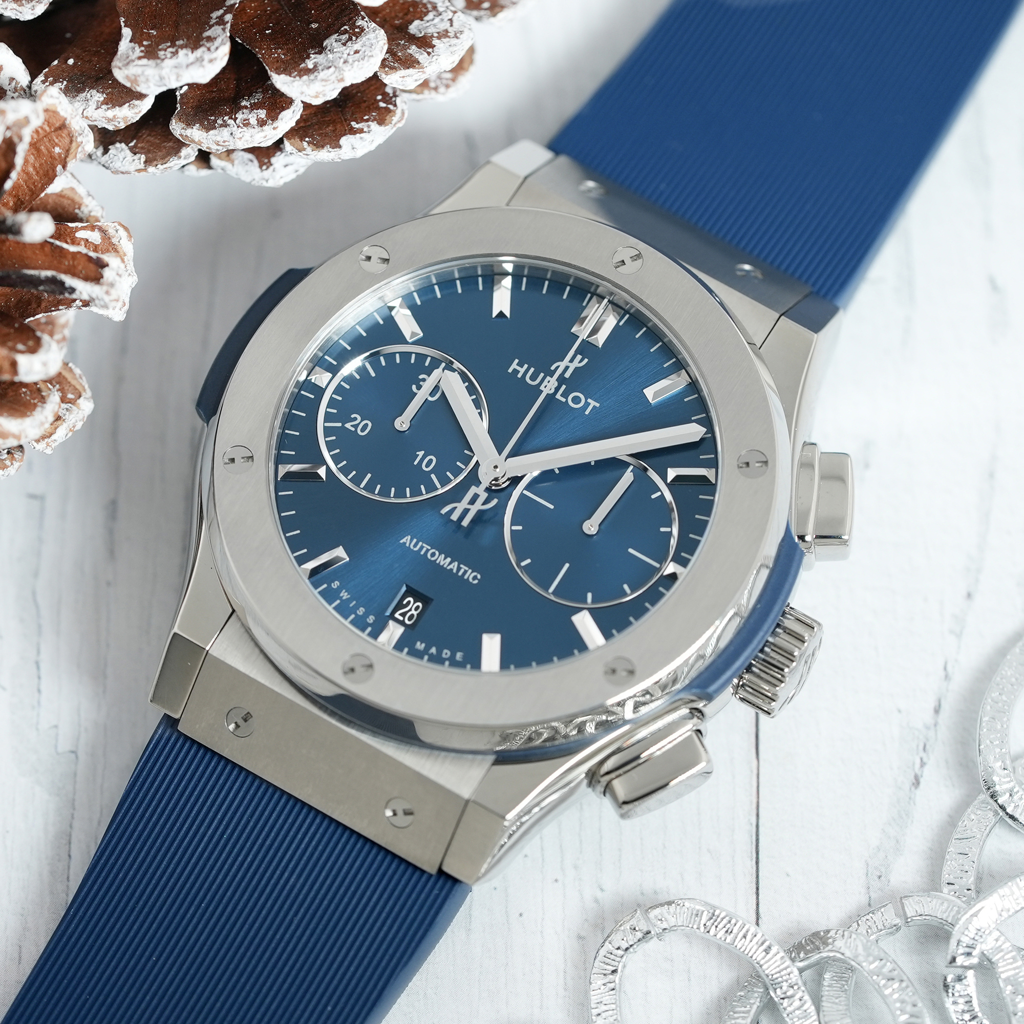 新品)HUBLOT ウブロ クラシック フュージョン クロノグラフ チタニウム