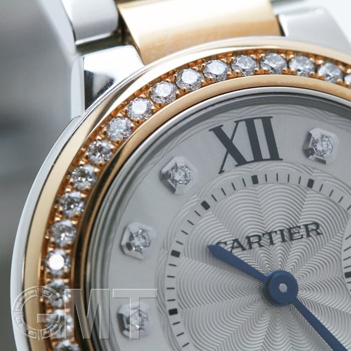 CARTIER カルティエ W3BB0009 バロンブルー 28mm 腕時計 SS SSxK18PG レディース [中古] 新品)CARTIER カルティエ バロンブルー 28mm W3BB0009（商品ID