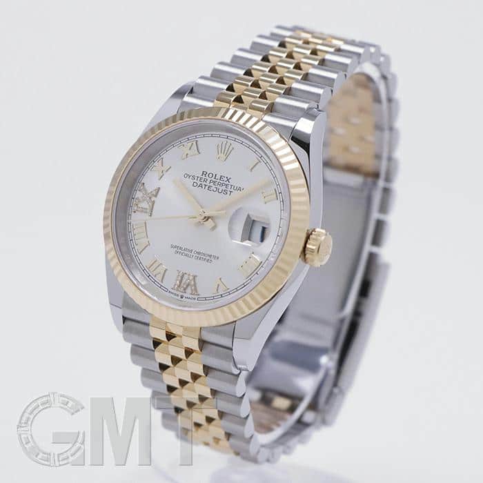  925 シルバー リング 148 中古)ROLEX ロレックス デイトジャスト 126233 シルバーローマ 69