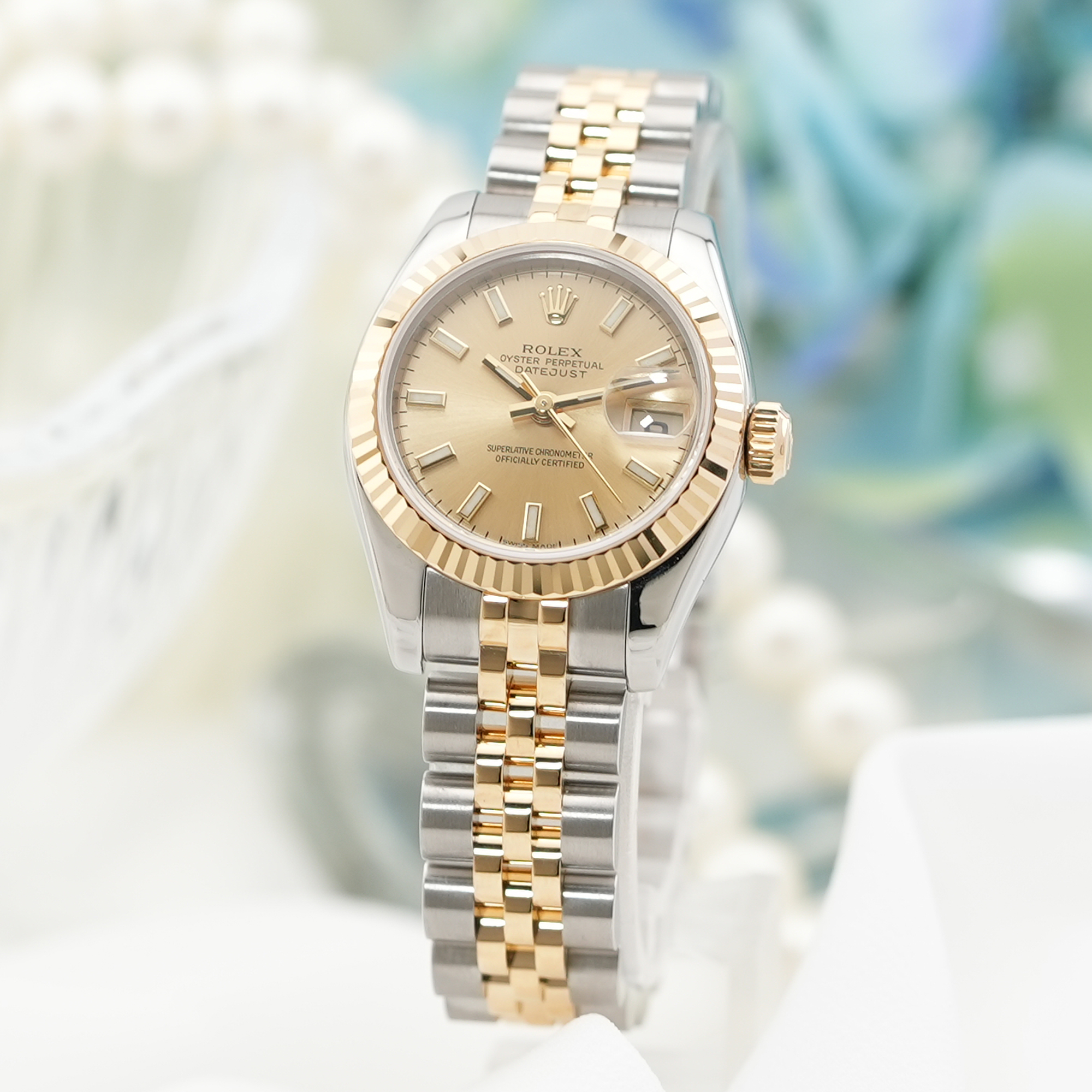 中古)ROLEX ロレックス デイトジャスト 179173 シャンパン ジュビリー