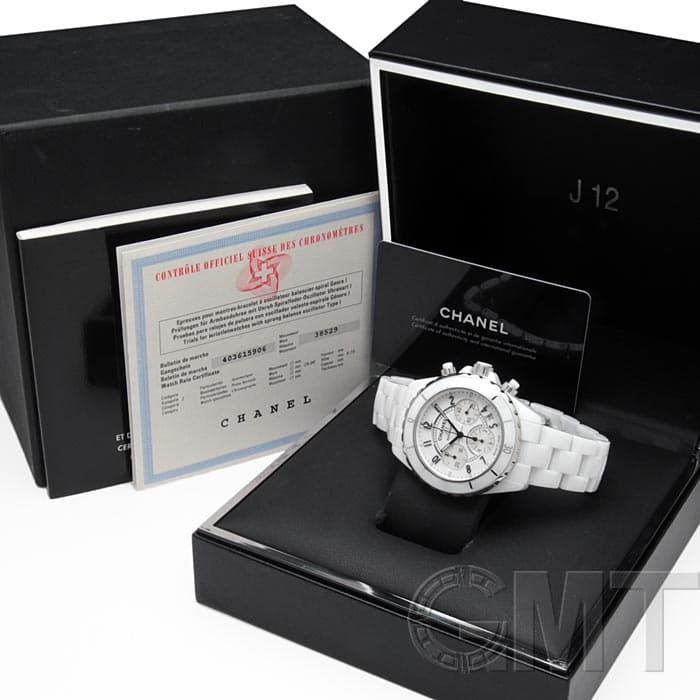 中古)CHANEL シャネル J12 H1007 クロノグラフ メンズ 41mm