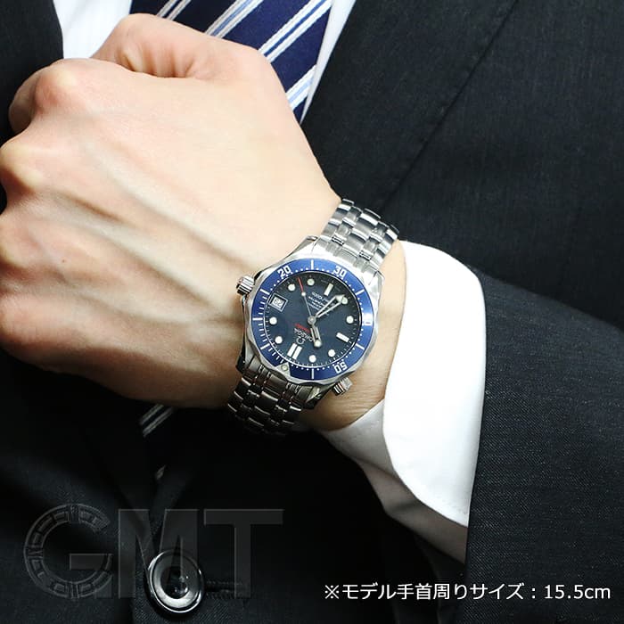 中古)OMEGA オメガ シーマスター 300M クロノメーター 2222.80 ブルー
