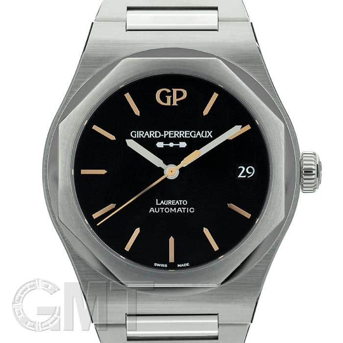 ジラール・ペルゴ　純正　アリゲーター　メンズ　ブラック　新品 GIRARD-PERREGAUX BRIDGES NEO BRIDGES 45 mm ジラール・ペルゴ