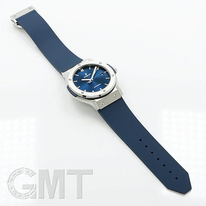 新品)HUBLOT ウブロ クラシック フュージョン チタニウム ブルー542.NX
