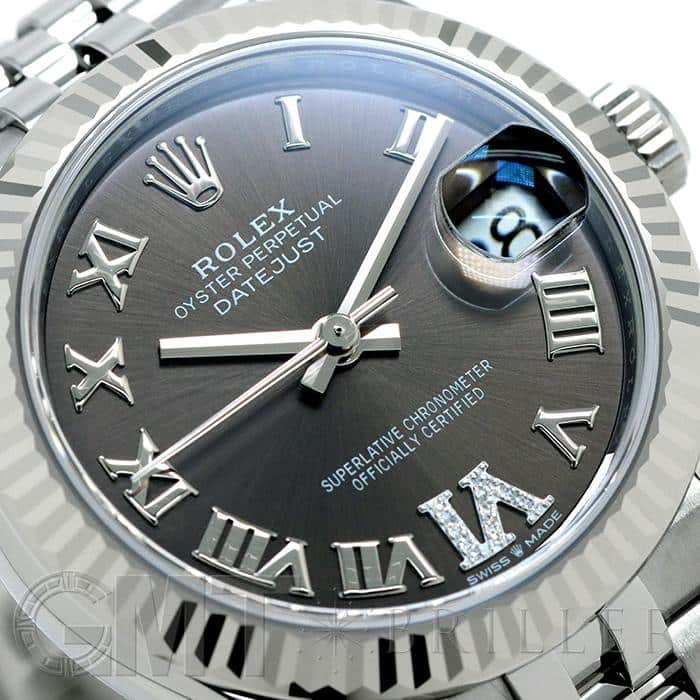 グレーの3輪スケーター 新品)ROLEX ロレックス デイトジャスト 278274 ダークグレー VI