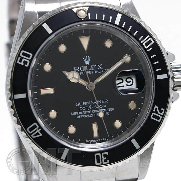 中古)ROLEX ロレックス サブマリーナー デイト 16800 フチあり オール