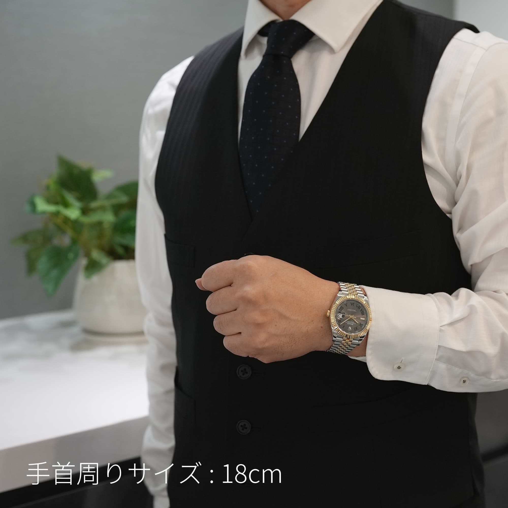 スレイド様 中古)ROLEX ロレックス デイトジャスト 41 126333 スレートローマ