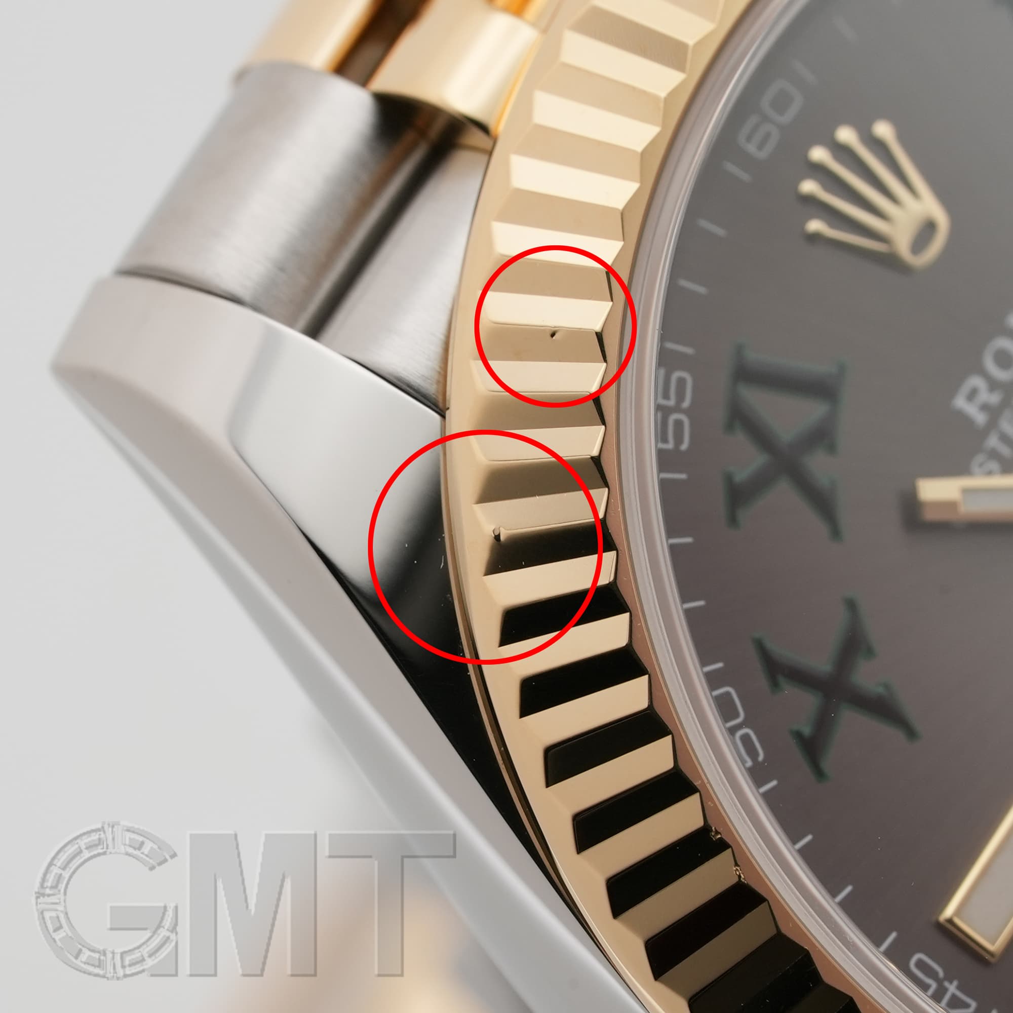 ジレット　セット売り 中古)ROLEX ロレックス デイトジャスト 41 126333 スレートローマ